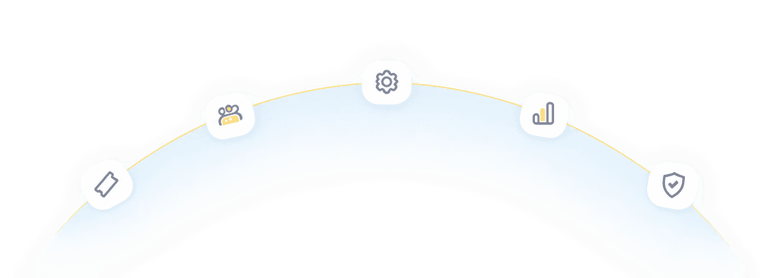 Feature icons curve
